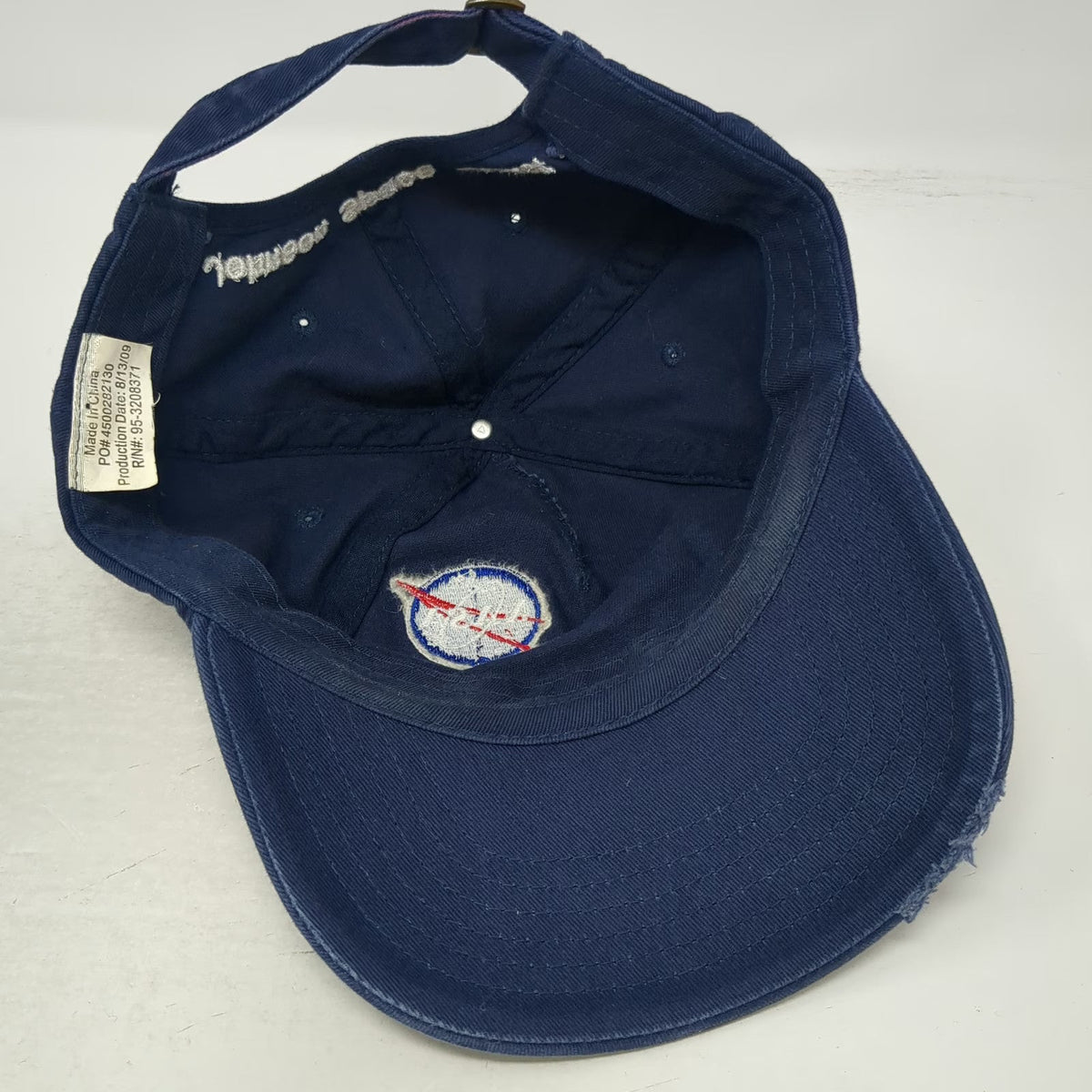 5 Panel Blue One Size NASA Rocket Scientist Johnson Space Center Hat Slideback