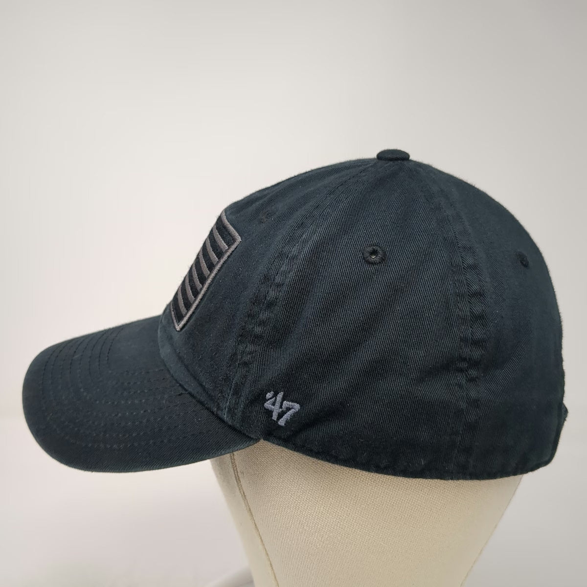 47 NCAA OHT American Flag Black Cap One Size Adjustable Cotton Strapback Hat