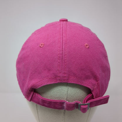 SeaWorld Slideback Hat Pink One Size Adjustable Embroidered 6 Panel