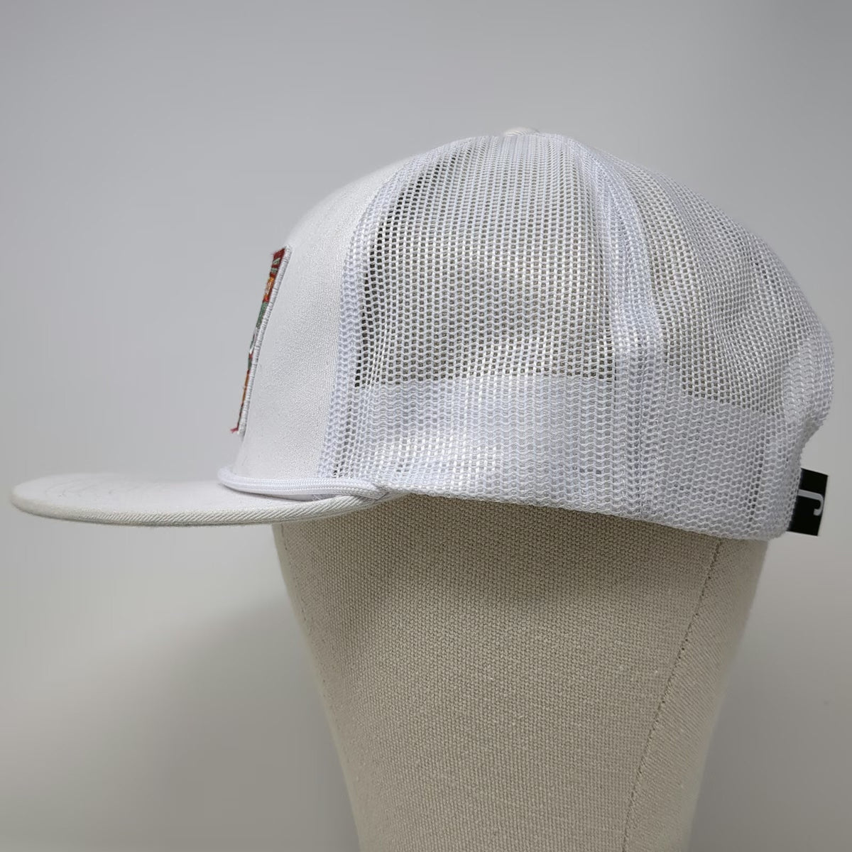 Lazy J Ranch Wear Trucker Hat White One Size Snapback Rope Patch Hereford Bull