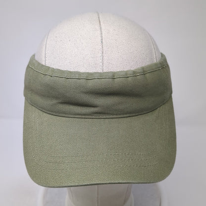 Unbranded Strapback Hat Green One Size Adjustable Solid Blank Outdoor
