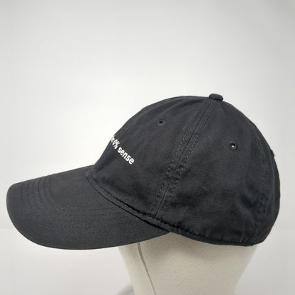 This Make 0% Sense Slideback Hat Black One Size Adjustable 6 Panel Sportsman