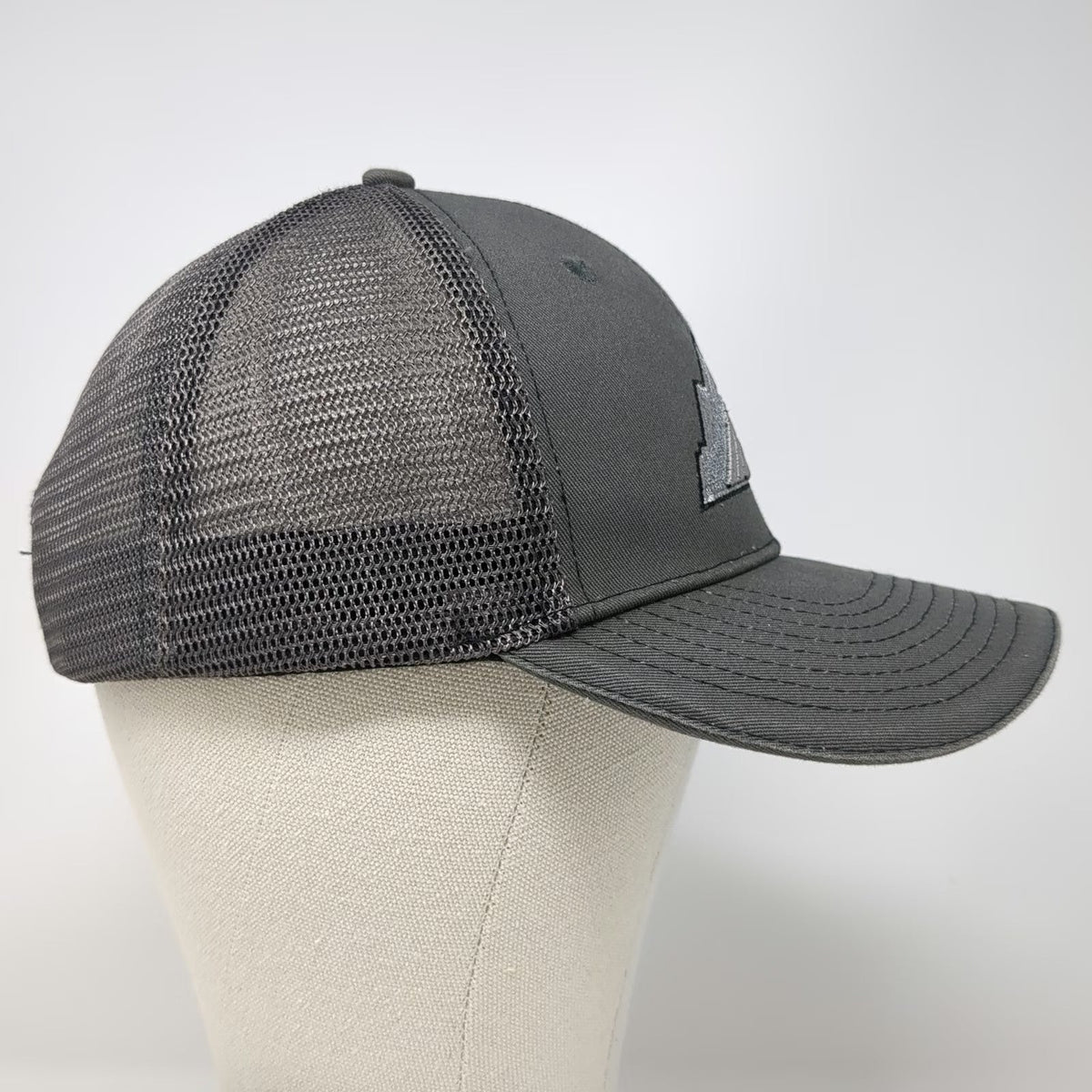Success Brands Trucker Hat Gray One Size Mesh Back Baseball Stihl Logo Snapback