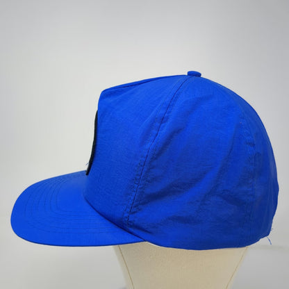 Blue 5 Panel Nylon Snapback Hat The Labor Coach KIT Graphic Patch Logo Vintage