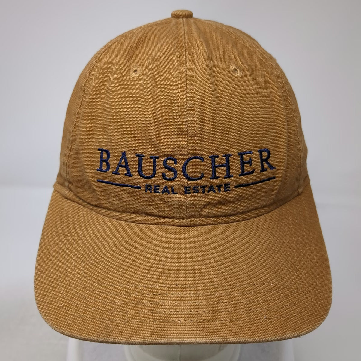 Carhartt Bauscher Real Estate Baseball Cap Brown One Size Strapback Canvas Hat
