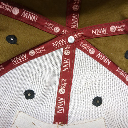 Native Northwest Snapback Hat Multi One Size Leather Patch Colorblock