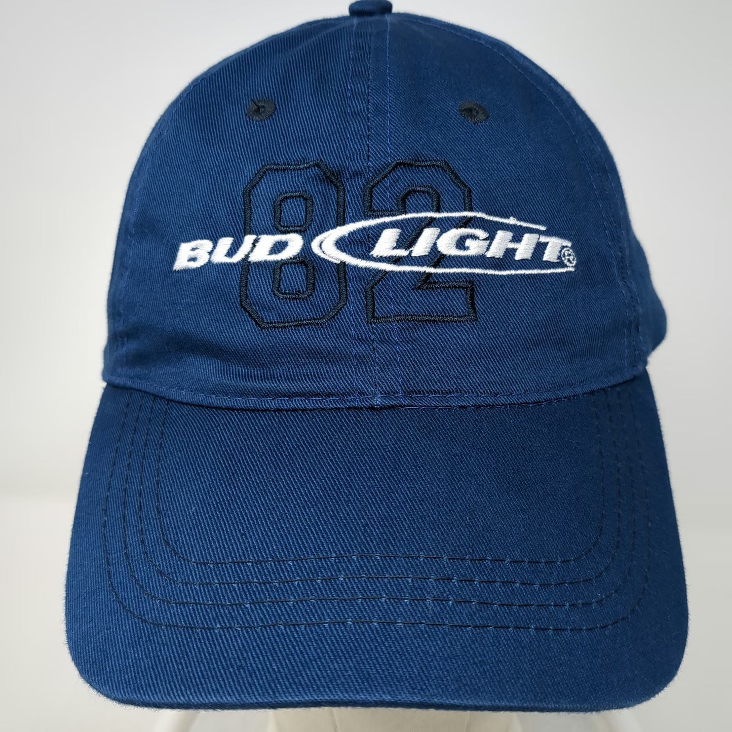 Bud Light 82 Logo Blue Baseball Cap One Size Strapback Cotton Adjustable Hat