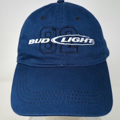 Bud Light 82 Logo Blue Baseball Cap One Size Strapback Cotton Adjustable Hat