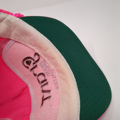 Grant Wood Specialties Slideback Hat Pink OS Adjustable Embroidered Rope San Sun