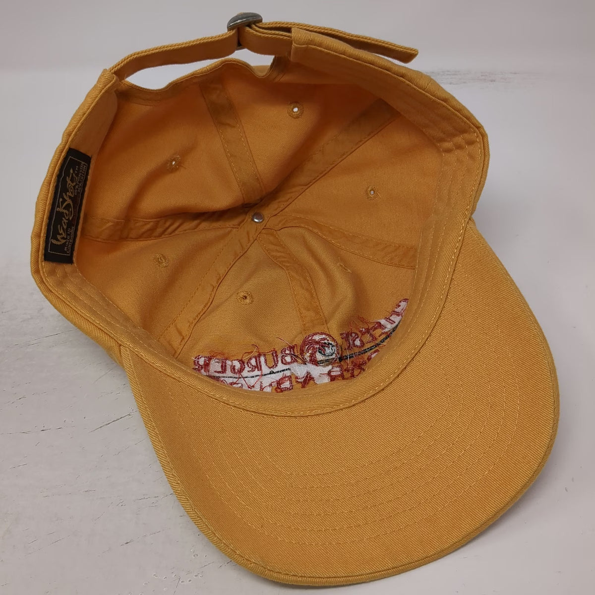 HeadShot Maui Cheeseburger In Paradise Yellow One Size Baseball Cap Hat Logo