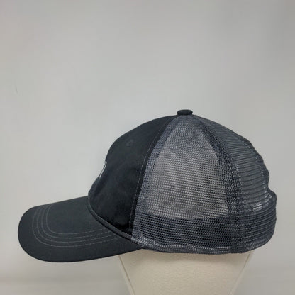 Mana Snapback Trucker Hat Black One Size Embroidered Port Authority