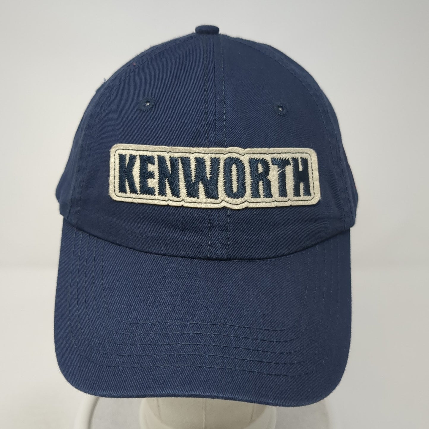 Kenworth Spell Out Strapback Hat Blue One Size Adjustable Embroidered