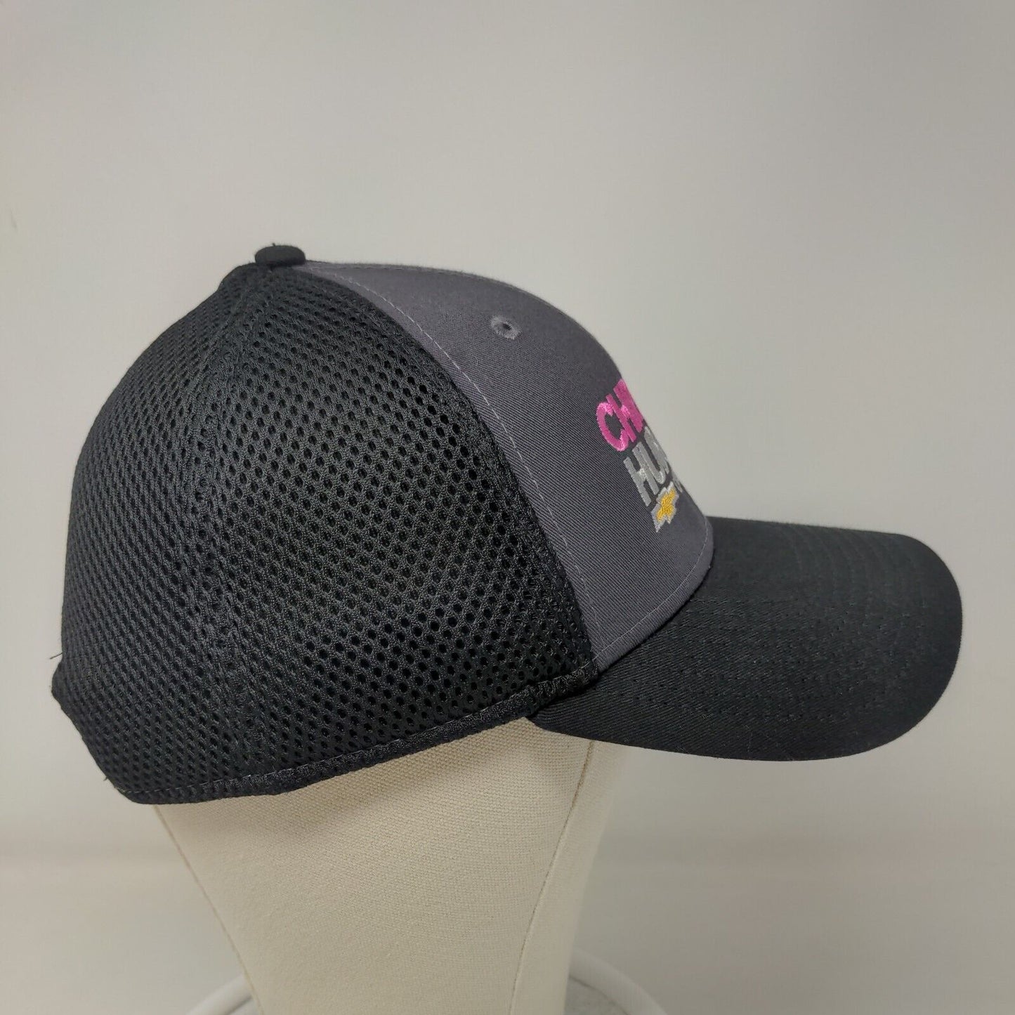 New Era Men's Snapback Mesh Back Hat Black OSFM Christi Hubler Chevrolet Logo