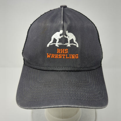 RHS Wrestling Snapback Trucker Hat Gray One Size Adjustable Mesh Back New Era