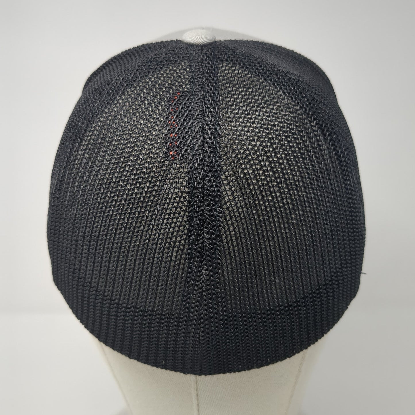 Ruschman Sand Gravel Fitted Mesh Back Trucker Hat Gray Medium Flexfit