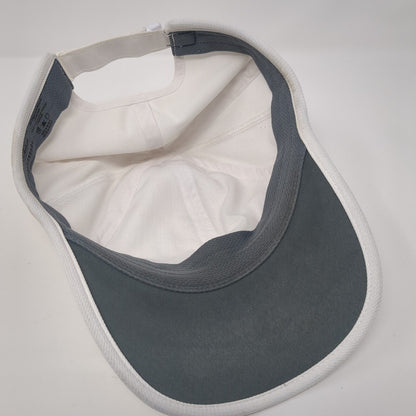 Adidas Aeroready Strapback Hat White One Size Adjustable Breathable 6 Panel
