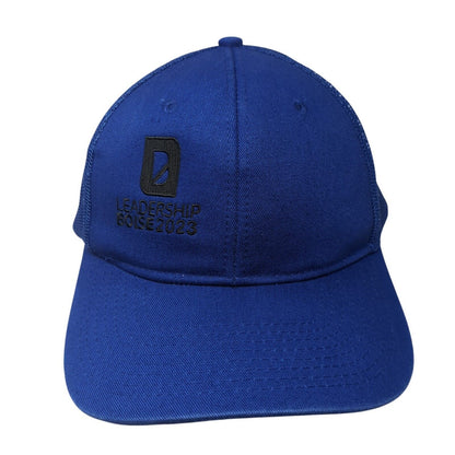 Leadership Boise 2023 Snapback Trucker Hat Blue One Size Adjustable Mesh Back