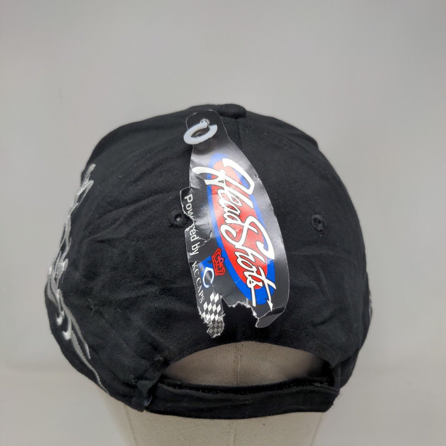 Neptune Strapback Hat Black OSFM Embroidered Headshots KC Caps W/Tags
