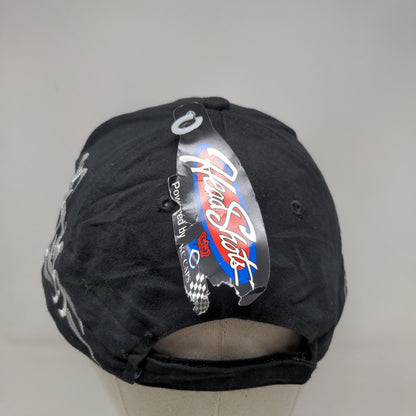 Neptune Strapback Hat Black OSFM Embroidered Headshots KC Caps W/Tags