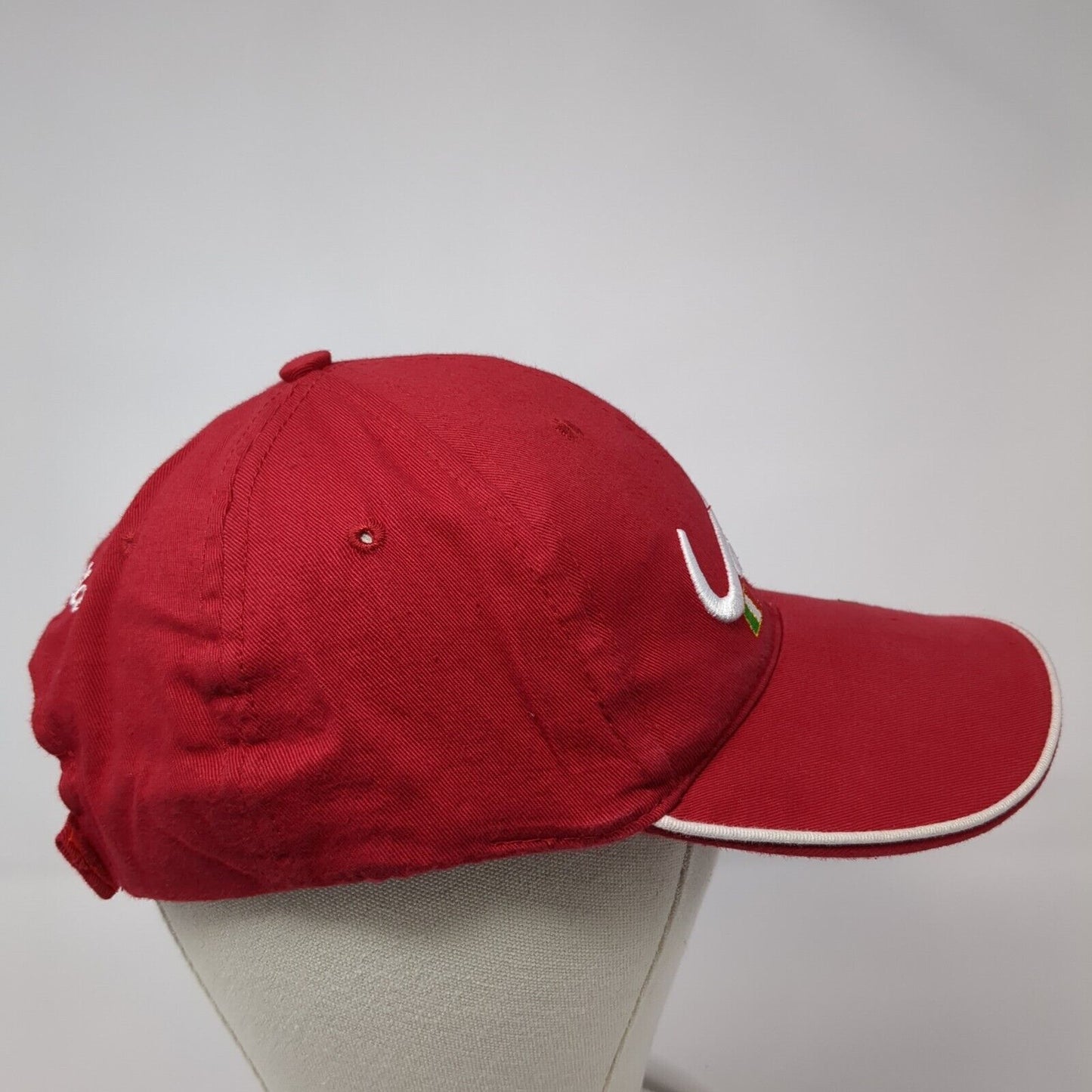 Venezia Italia Strapback Hat Red 59cm Adjustable Embroidered 6 Panel