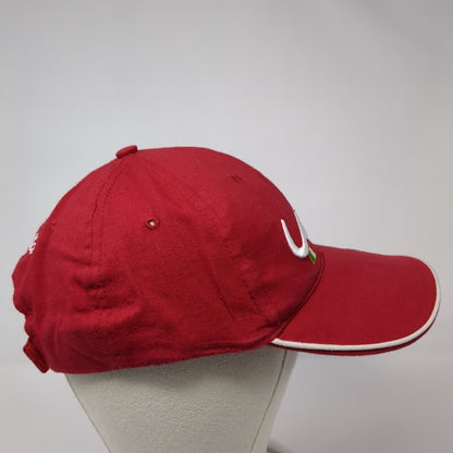 Venezia Italia Strapback Hat Red 59cm Adjustable Embroidered 6 Panel