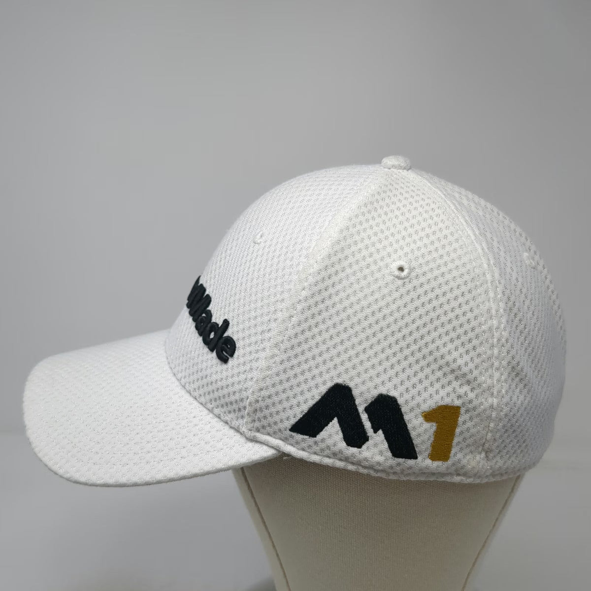 TaylorMade Baseball Cap White XL M1 PSi Golf Performance Mesh Stretch Fit hat