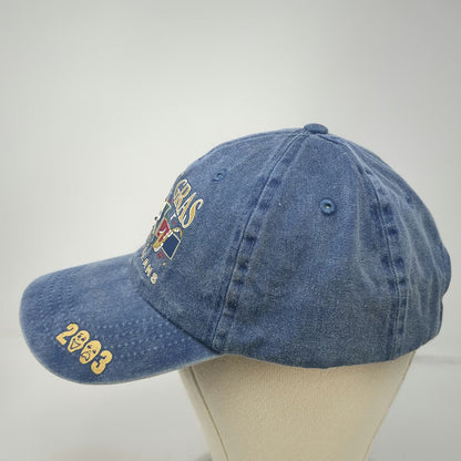Cobra Baseball Cap Blue Mardi Gras New Orleans 2003 Jester Mask Denim Hat