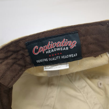 Captivating Headwear Beige Brown Baseball Cap One Size Big Game Lodge Deer Hat