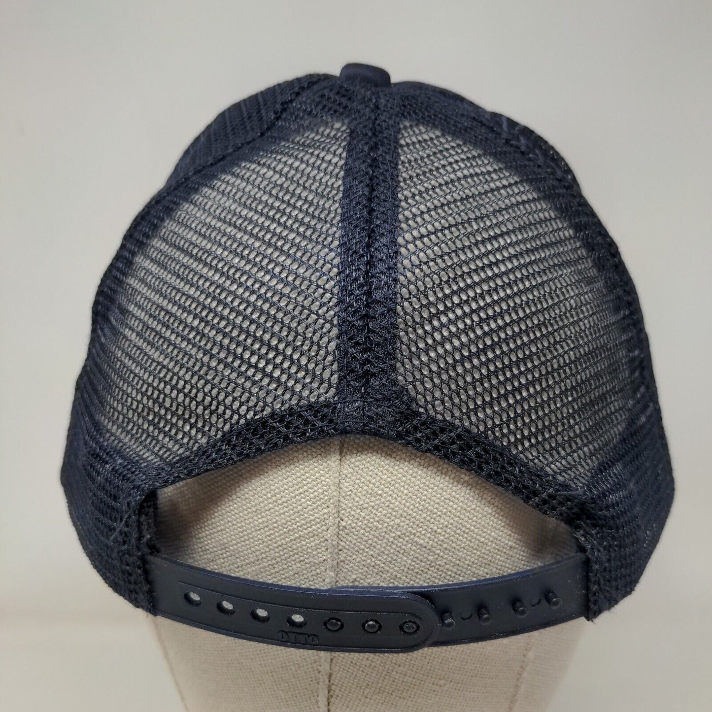 Recruit Snapback Trucker Hat Blue OSFM Adjustable Mesh Back Rope Otto