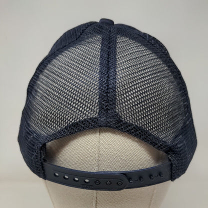 Recruit Snapback Trucker Hat Blue OSFM Adjustable Mesh Back Rope Otto