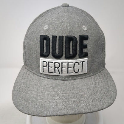 Dude Perfect Snapback Gray One Size Hat 2021 Tour Flat Brim Printed Undervisor