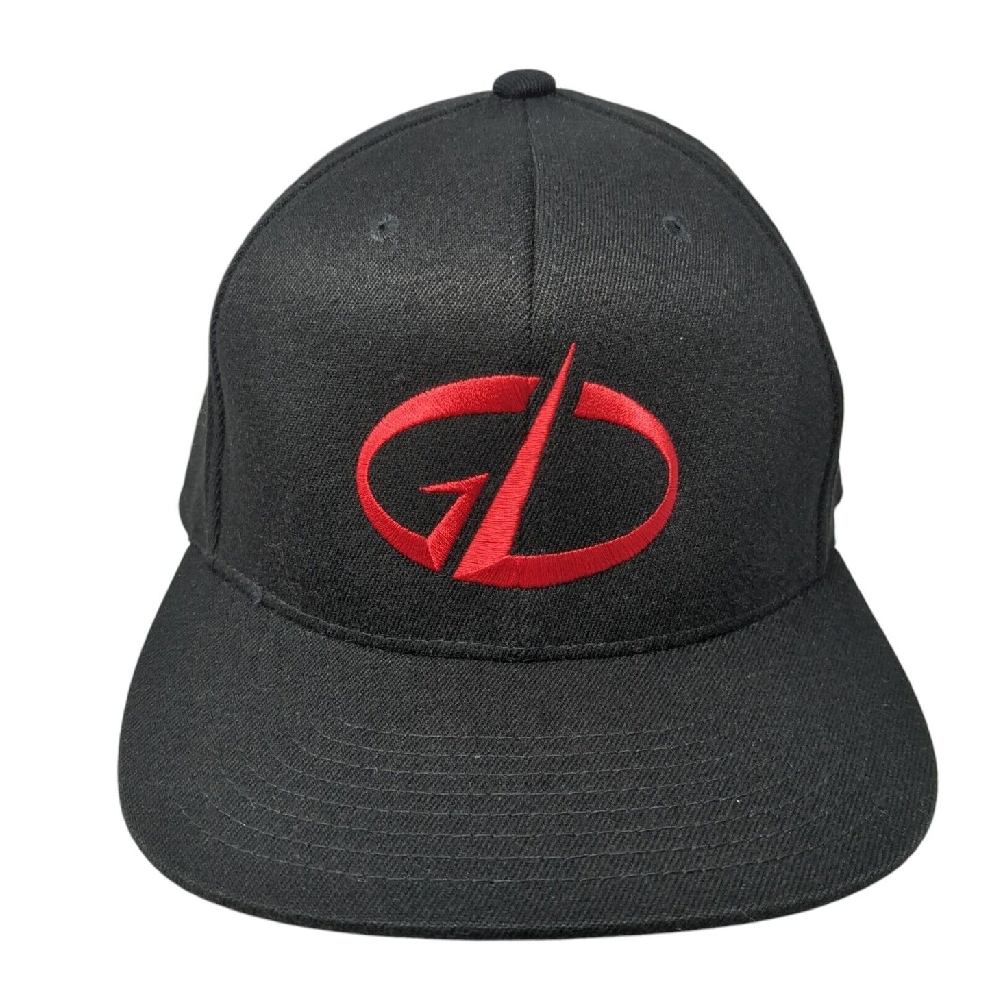 Yupoong Snapback Hat Black One Size Embroidered Logo 110 Flexfit Tech