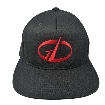 Yupoong Snapback Hat Black One Size Embroidered Logo 110 Flexfit Tech