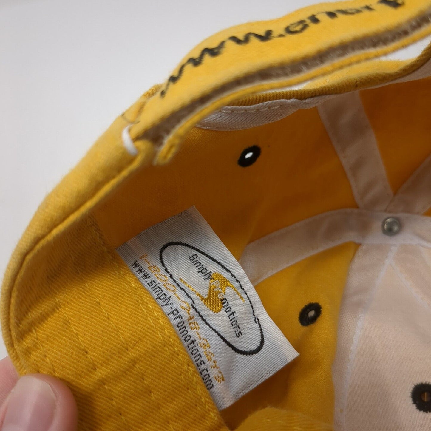 Enerpac Strapback Hat Yellow One Size Adjustable Embroidered 6 Panel
