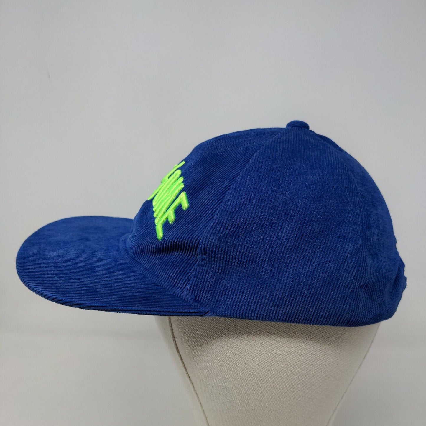 Old Navy Boy's Snapback Hat Blue Size OS Embroidered Awesome Logo Corduroy