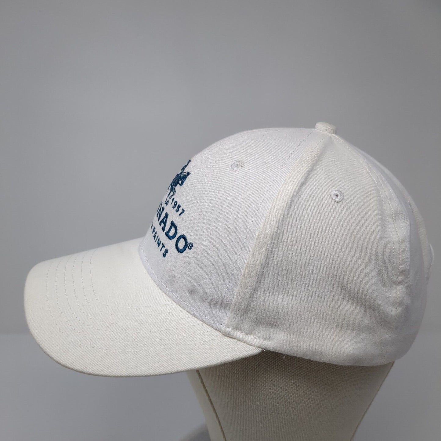 Coronado Premium Paints Strapback Hat White One Size Adjustable 6 Panel