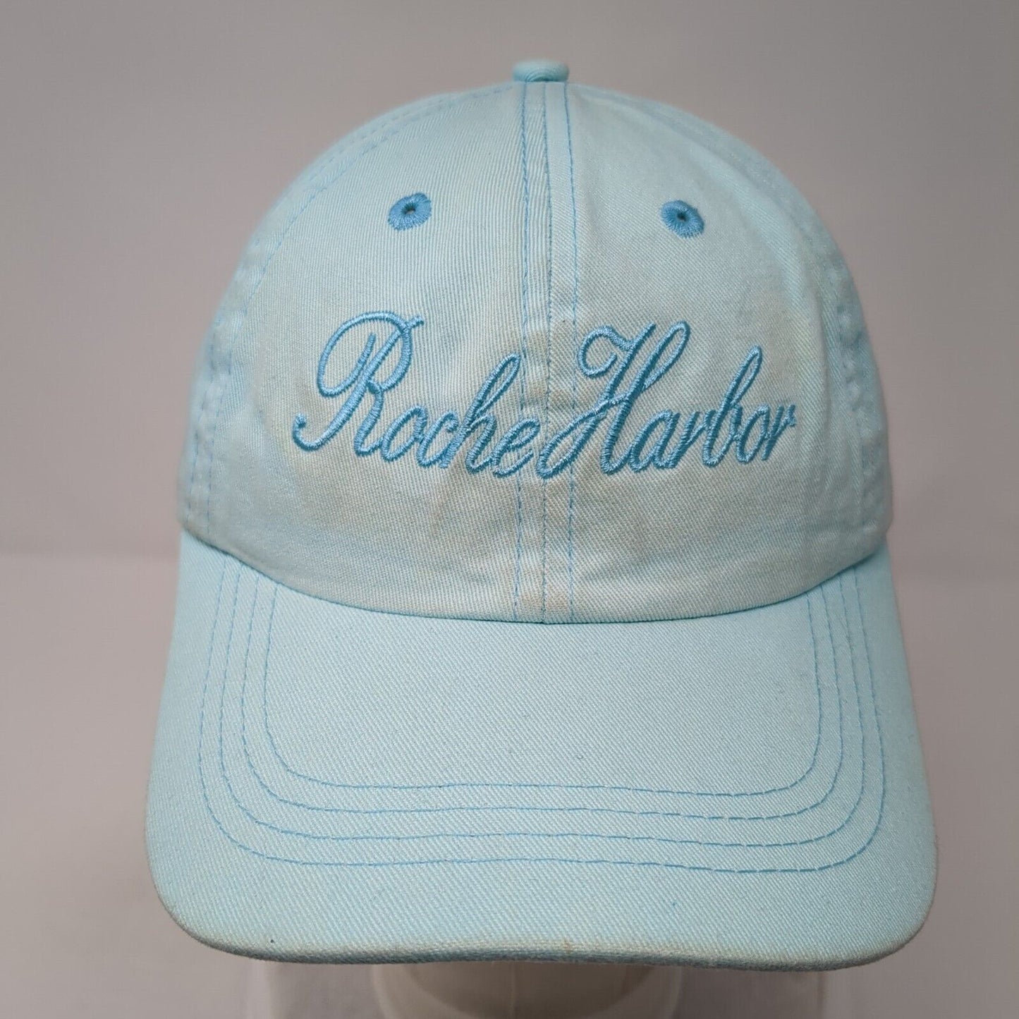 Roche Harbor Slideback Hat Blue One Size Adjustable Embroidered Gear For Sports