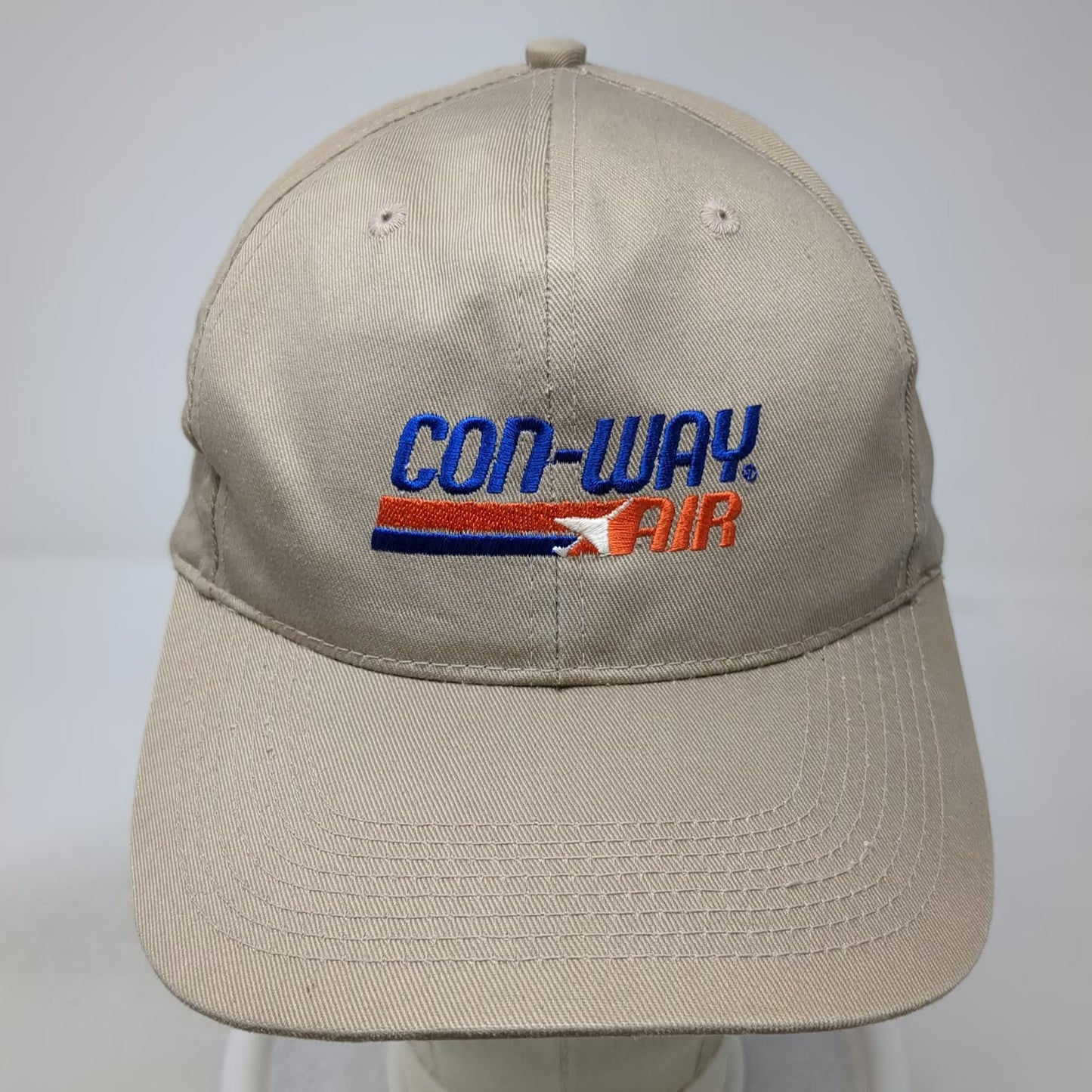 Con-Way Air Freight Logistics Snapback Beige One Size Embroidered Cotton Hat