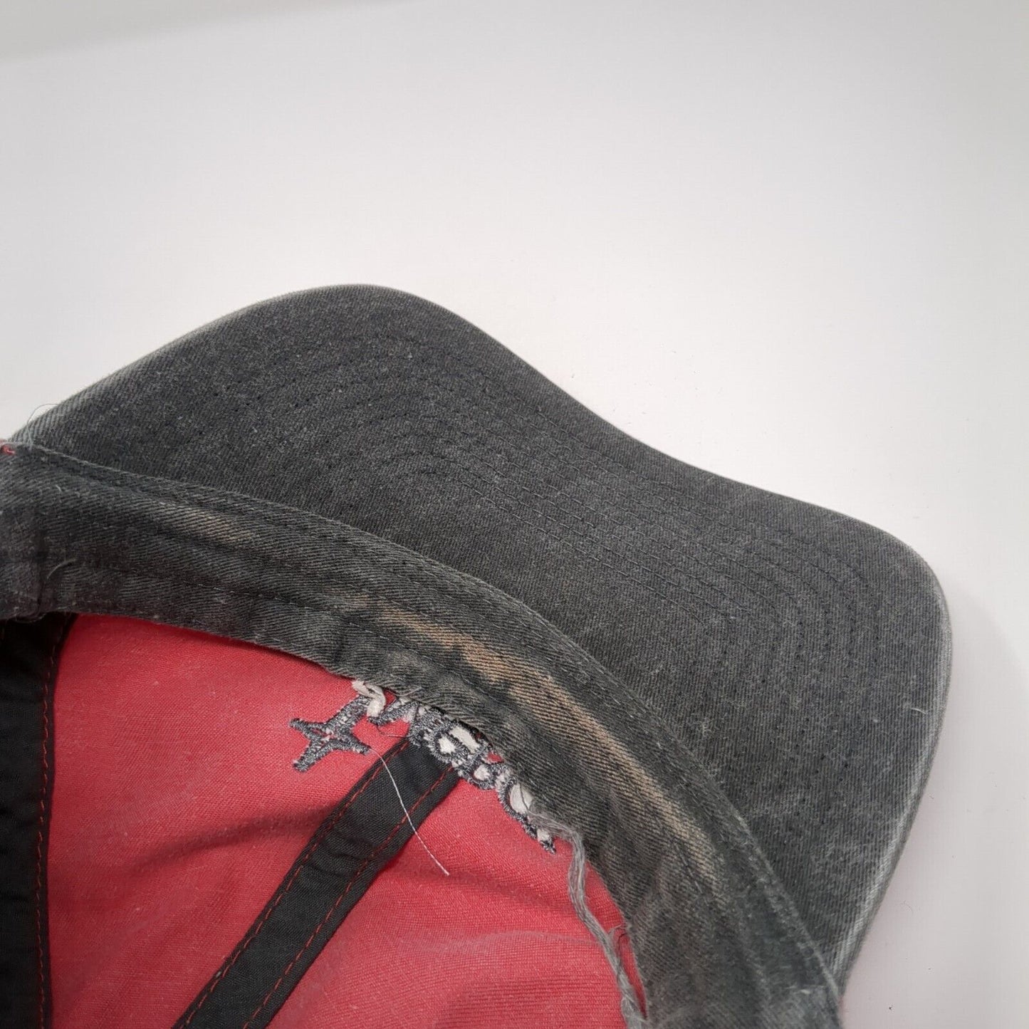 Mercy Slideback Hat Red One Size Adjustable Embroidered North End
