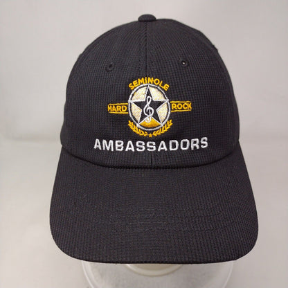 Hard Rock Seminole Ambassadors Strapback Hat Black Embroidered Logo