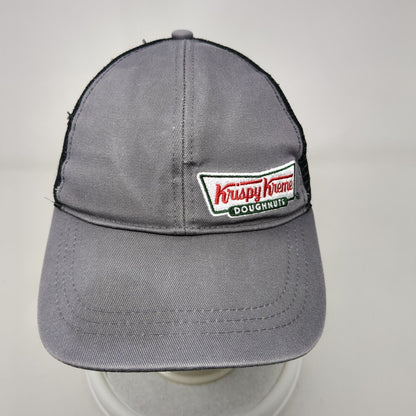 Krispy Kreme Doughnuts Snapback Trucker Hat Gray OSFA Mesh Back