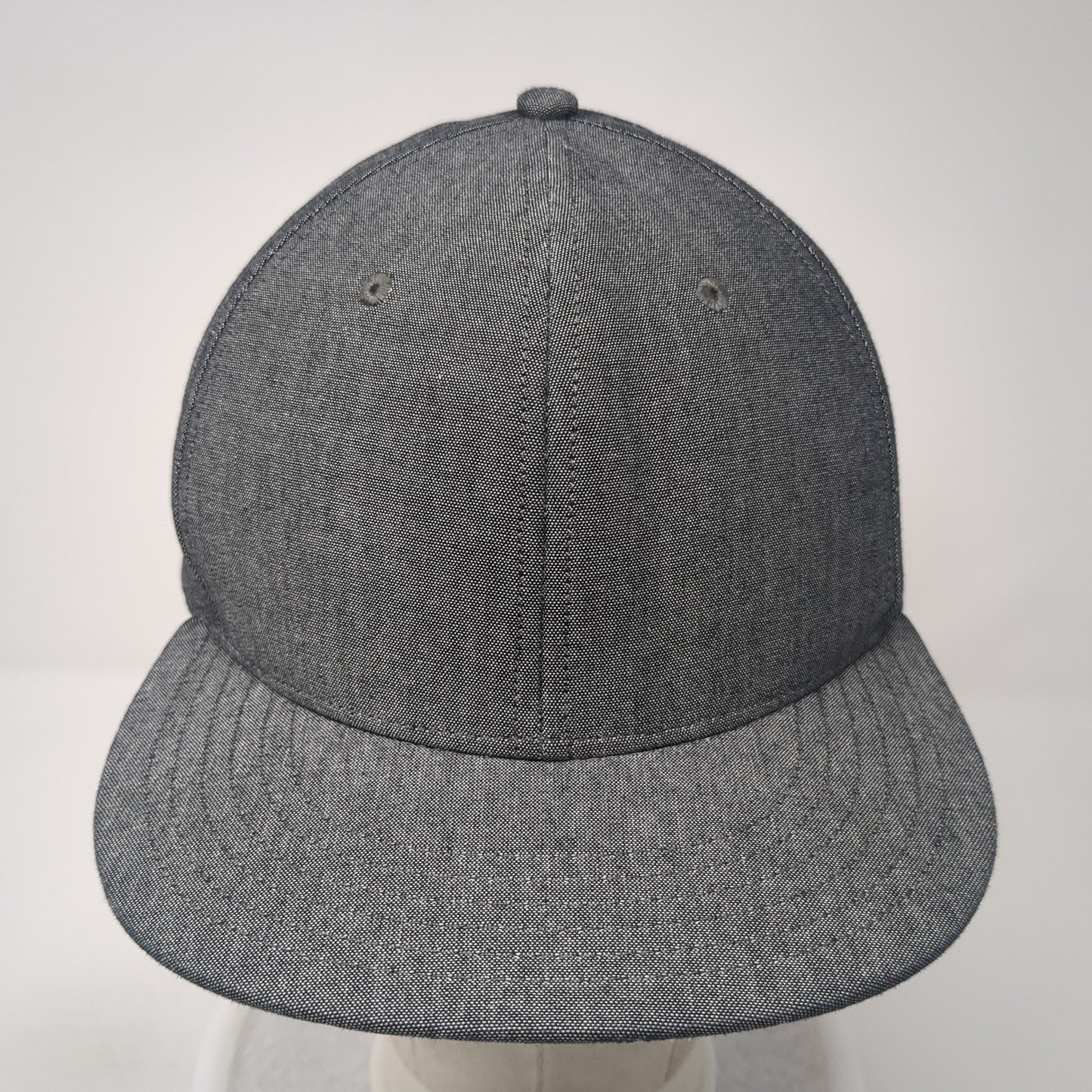 Big Accessories Snapback Hat Gray One Size Adjustable Solid Blank