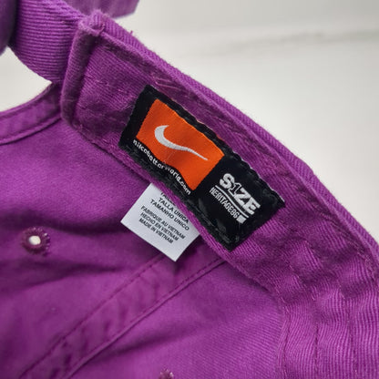 Nike Baseball Cap Purple One Size Slideback Heritage 86 Cotton Swoosh Logo Hat