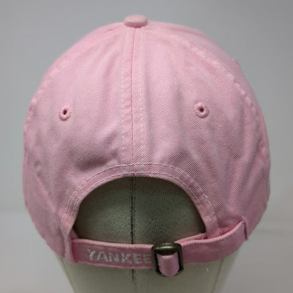 New York Yankees MLB Drew Pearson Baseball Cap Pink White One Size Slideback Hat