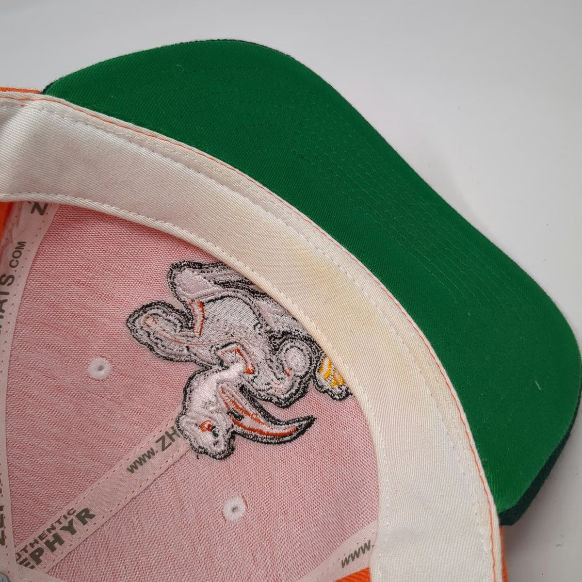 Zephyr Miami Hurricanes NCAA Snapback Hat Orange Green One Size Sebastian Ibis