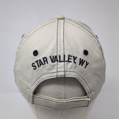 Western Wyoming Riflemans Association Strapback Hat Tan One Size 6 Panel