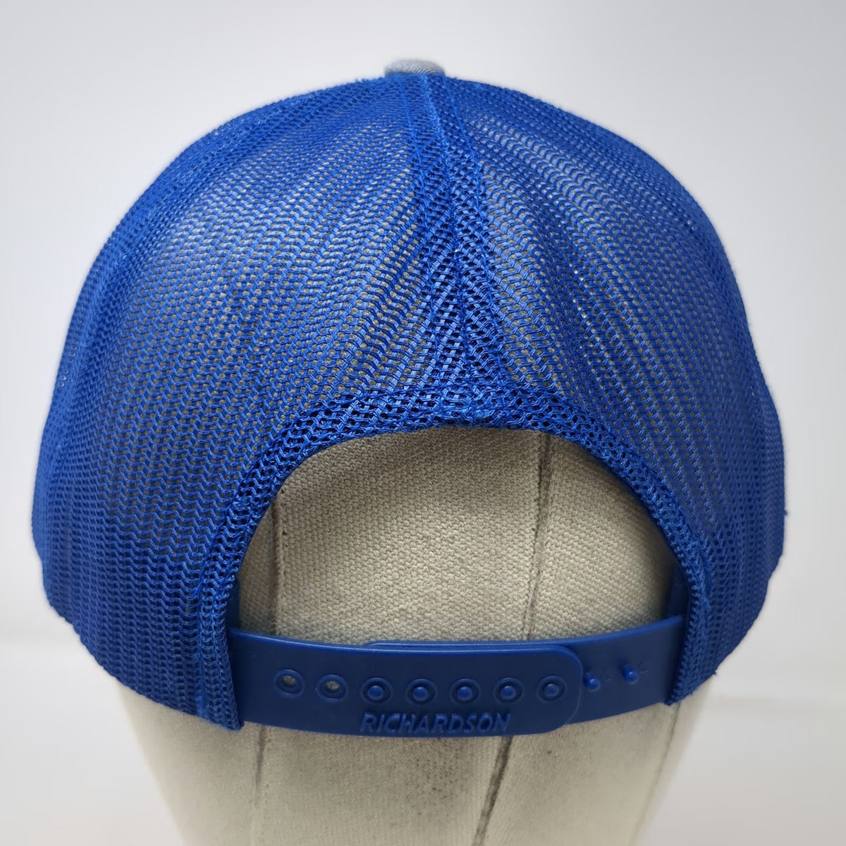 Richardson Trucker Hat Gray Blue One Size Echelon Rifles Mesh Snapback Curved