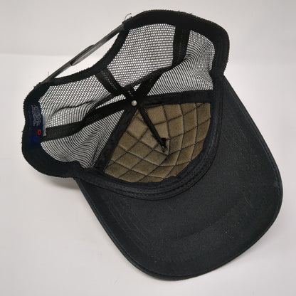 HG Quilted Snapback Trucker Hat Black OSFA Mesh Back Colorblock