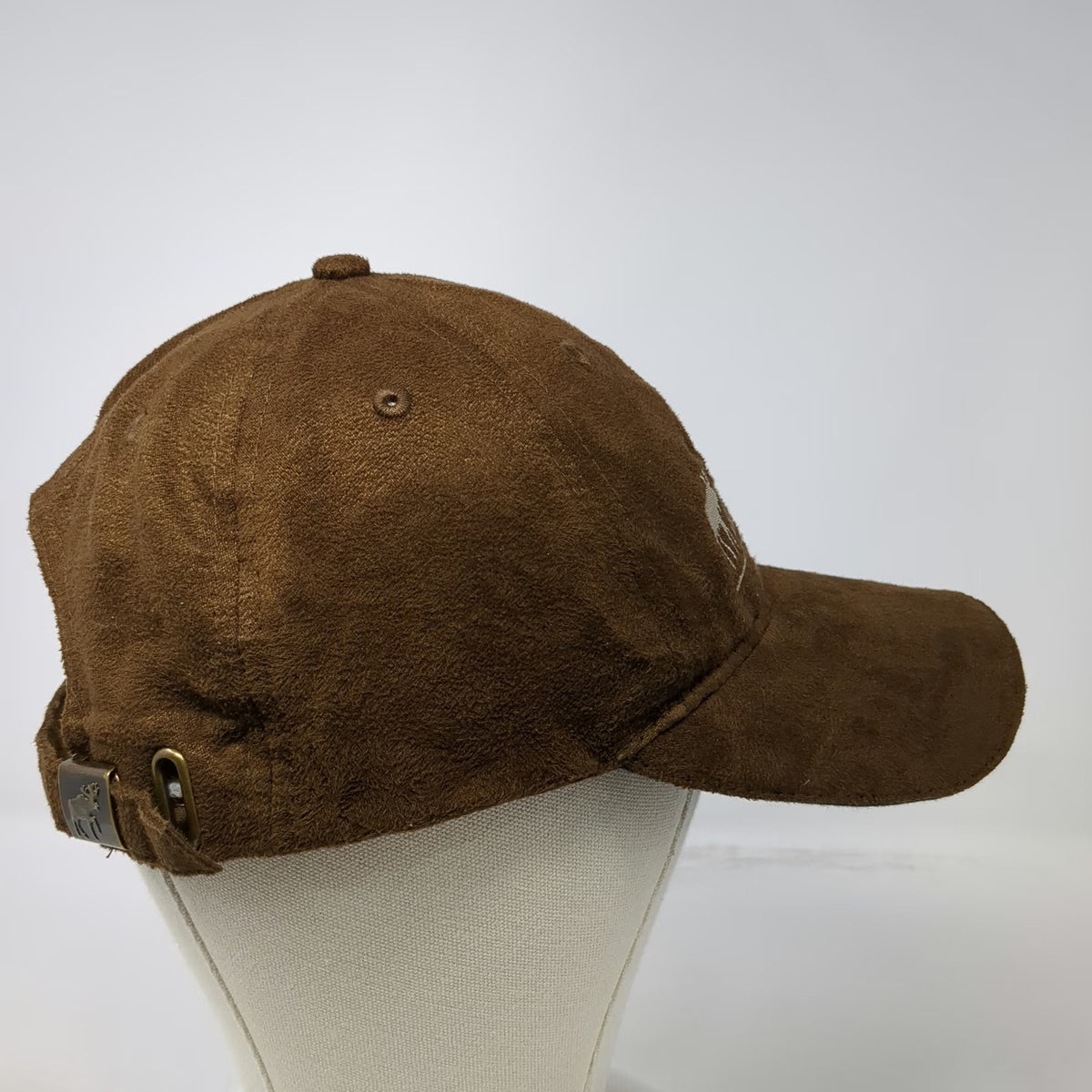 Maine Scene Inc. Baseball Cap Brown One Size Suede Moose Pine Tree Hat