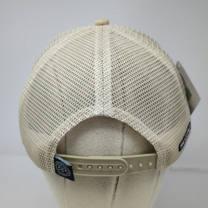 The Heartbeat Brand Trucker Hat Beige One Size Idaho State Mesh Snapback Ocean